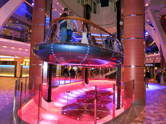 The floating bar. It goes up and down between the 5th and 8th floor.